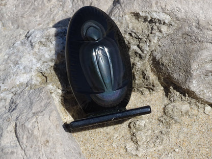 Obsidienne Arc en Ciel Oeil Céleste Vierge - Pierres - Colibri Minéraux et Bien-être