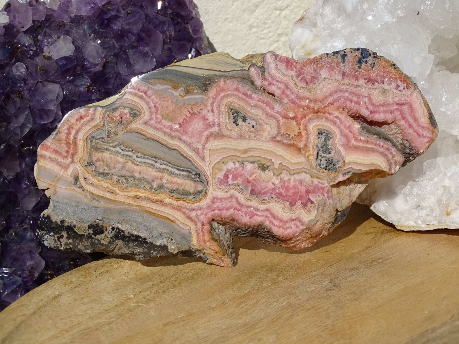 Rhodochrosite Plaque - Pierres - Colibri Minéraux et Bien-être