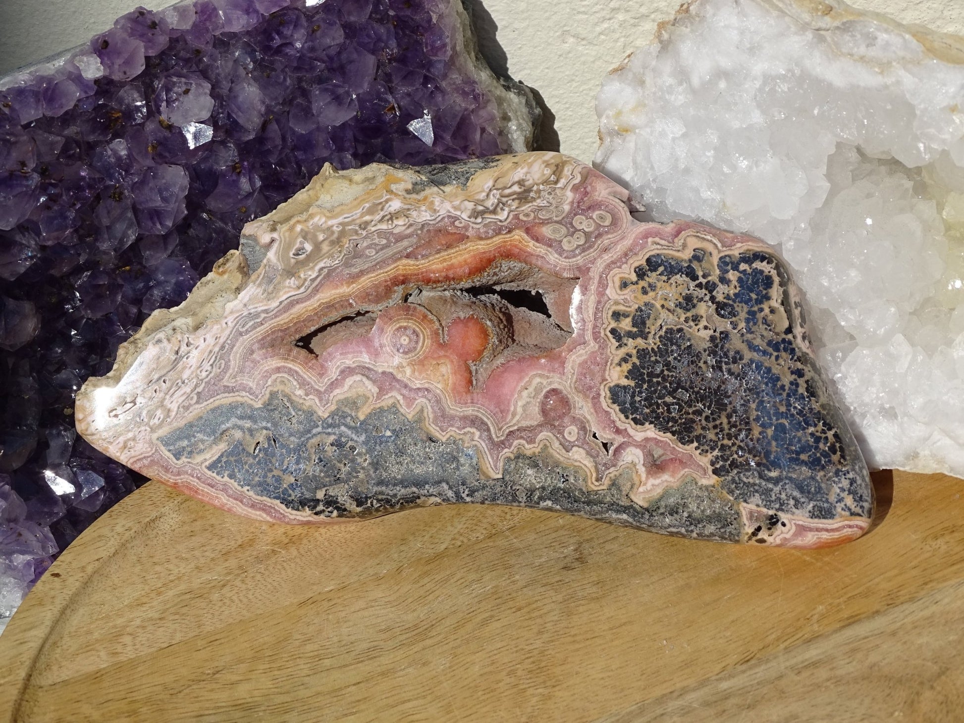 Rhodochrosite Plaque - Pierres - Colibri Minéraux et Bien-être