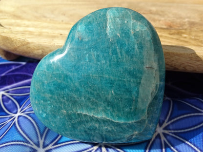 Amazonite Coeur - Pierres - Colibri Minéraux et Bien-être