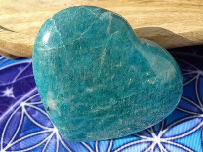 Amazonite Coeur - Pierres - Colibri Minéraux et Bien-être