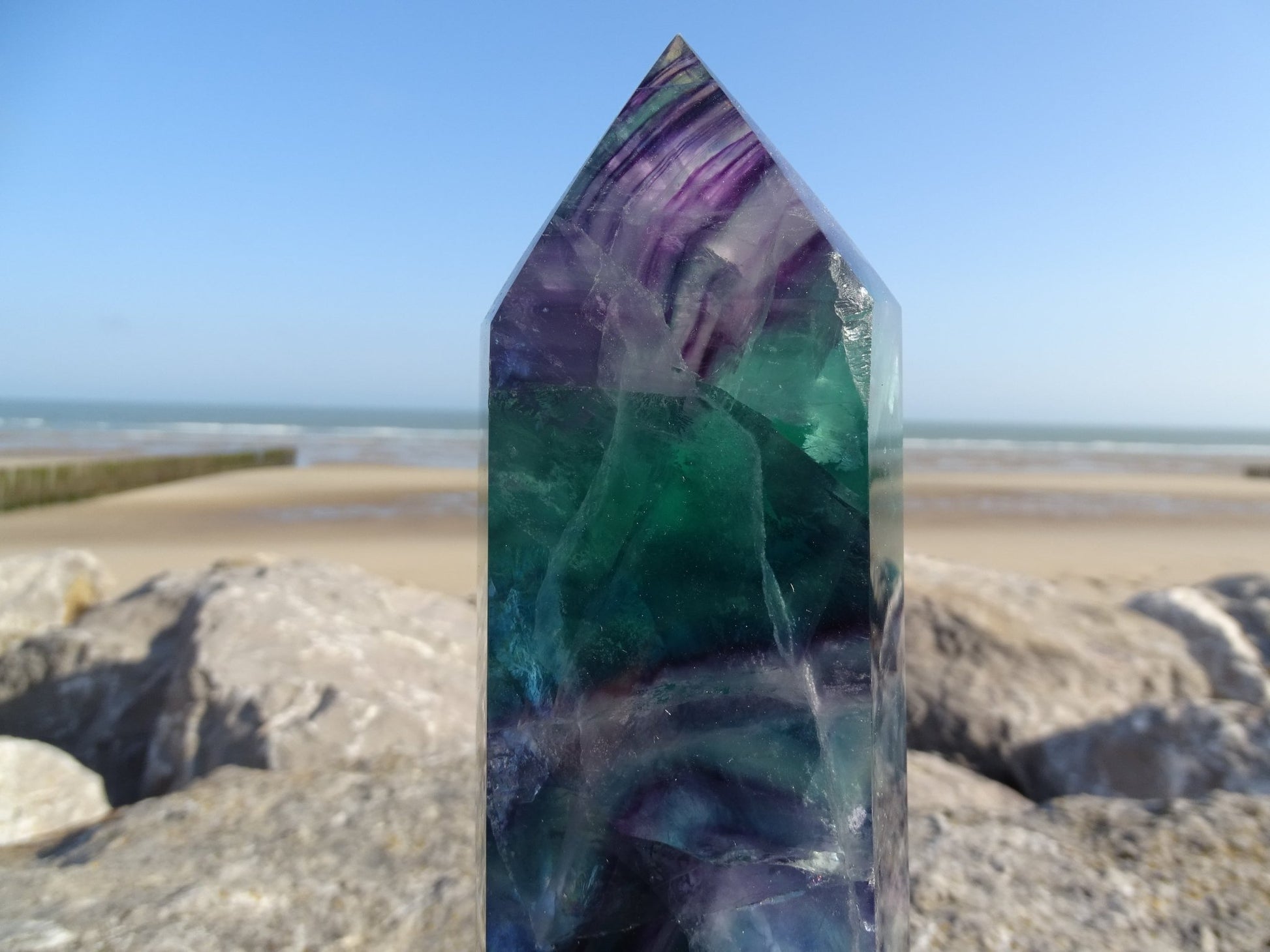 Fluorite Prisme - Pierres - Colibri Minéraux et Bien-être