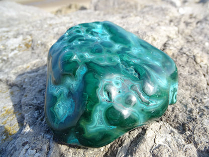 Malachite Chrysocolle Forme Libre - Pierres - Colibri Minéraux et Bien-être