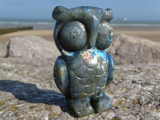 Labradorite Hibou - Pierres - Colibri Minéraux et Bien-être