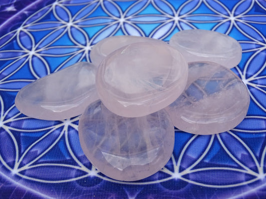 Quartz Rose Pierre plate - Cristaux - Colibri Minéraux et Bien-être