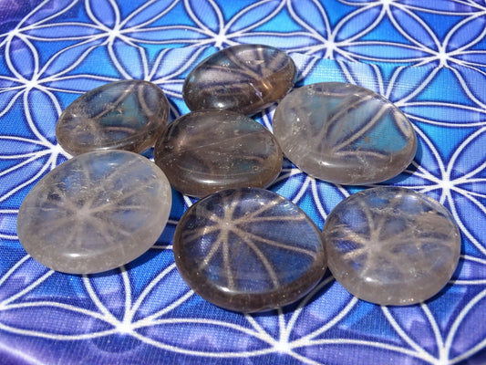 Quartz Fumé Pierre plate - Cristaux - Colibri Minéraux et Bien-être