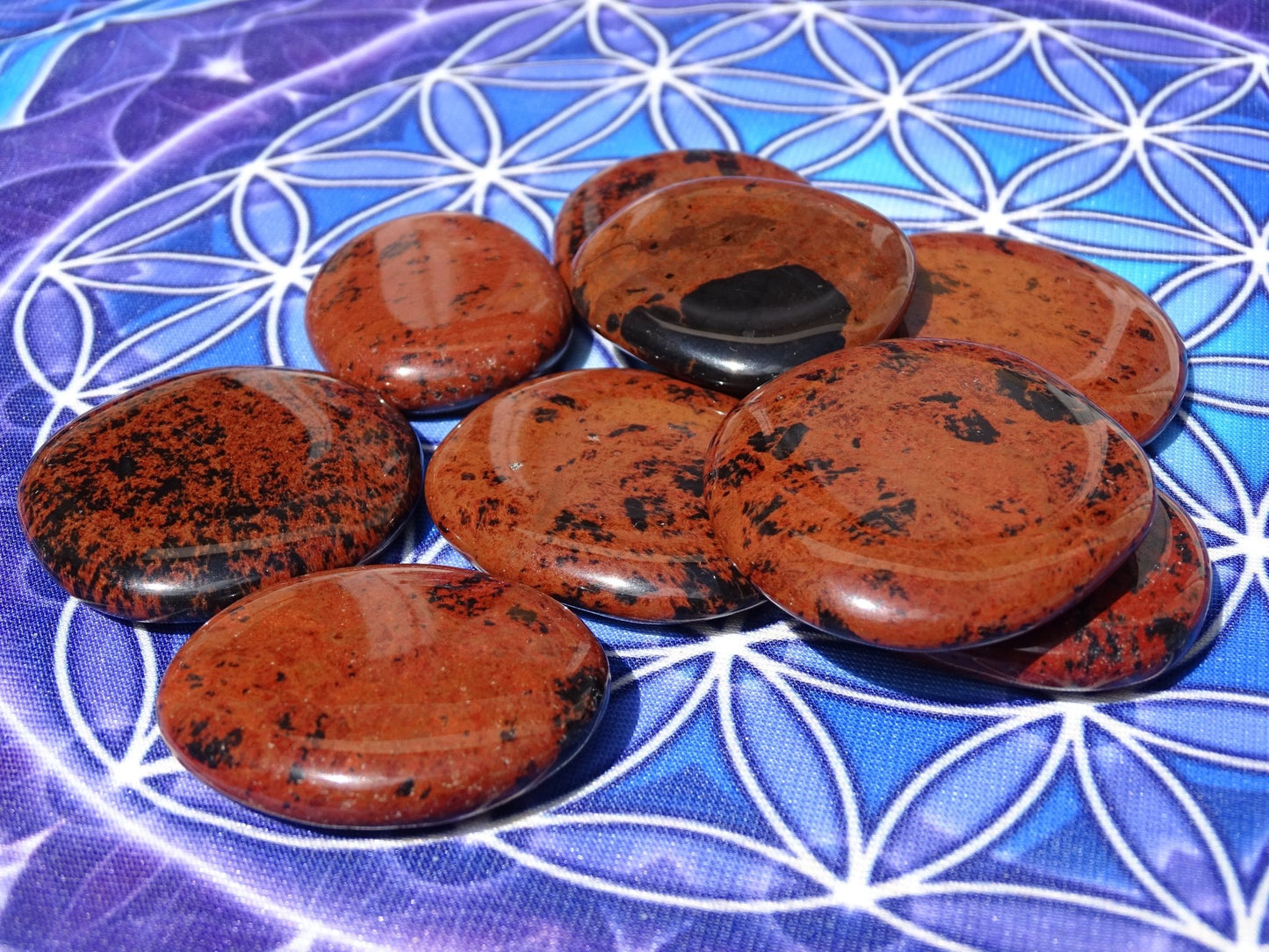 Obsidienne Acajou Pierre plate