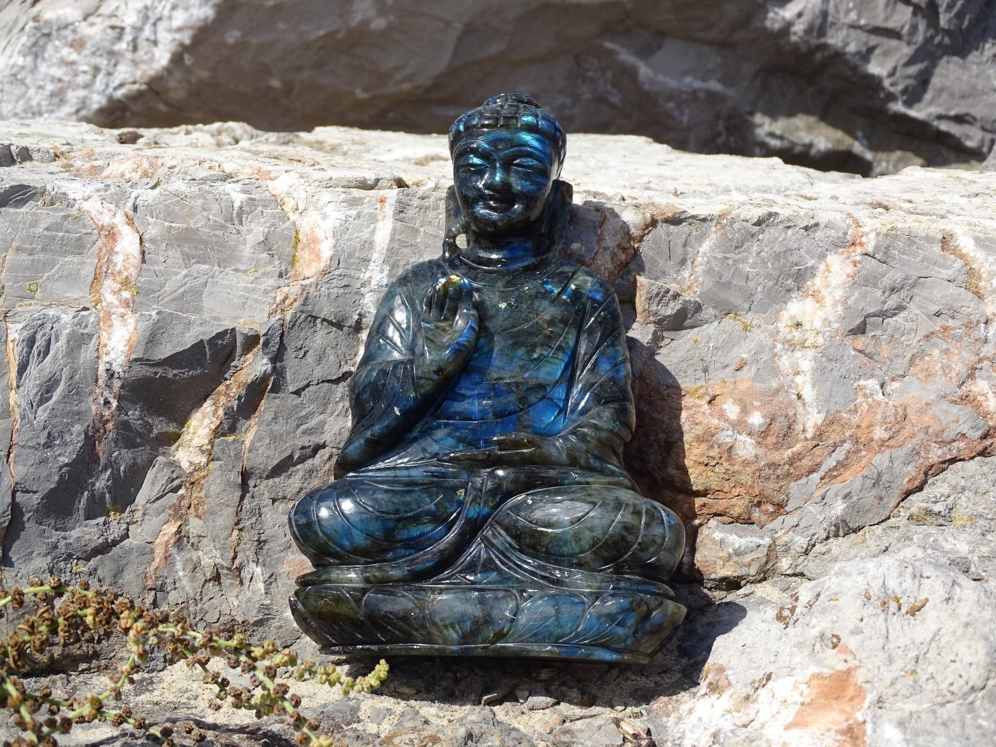 Labradorite Bouddha - Pierres - Colibri Minéraux et Bien-être