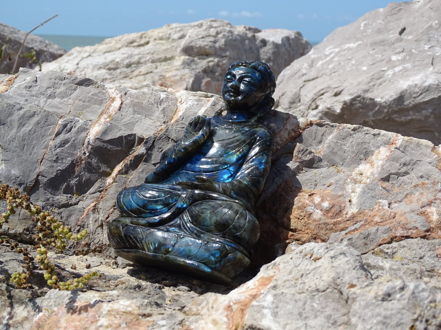 Labradorite Bouddha - Pierres - Colibri Minéraux et Bien-être