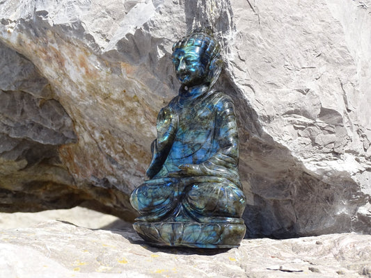 Labradorite Bouddha - Pierres - Colibri Minéraux et Bien-être