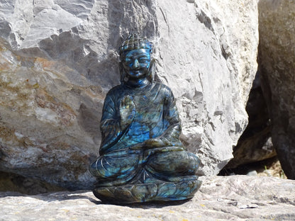 Labradorite Bouddha - Pierres - Colibri Minéraux et Bien-être