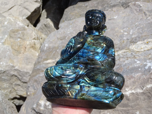 Labradorite Bouddha - Pierres - Colibri Minéraux et Bien-être