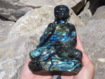 Labradorite Bouddha - Pierres - Colibri Minéraux et Bien-être
