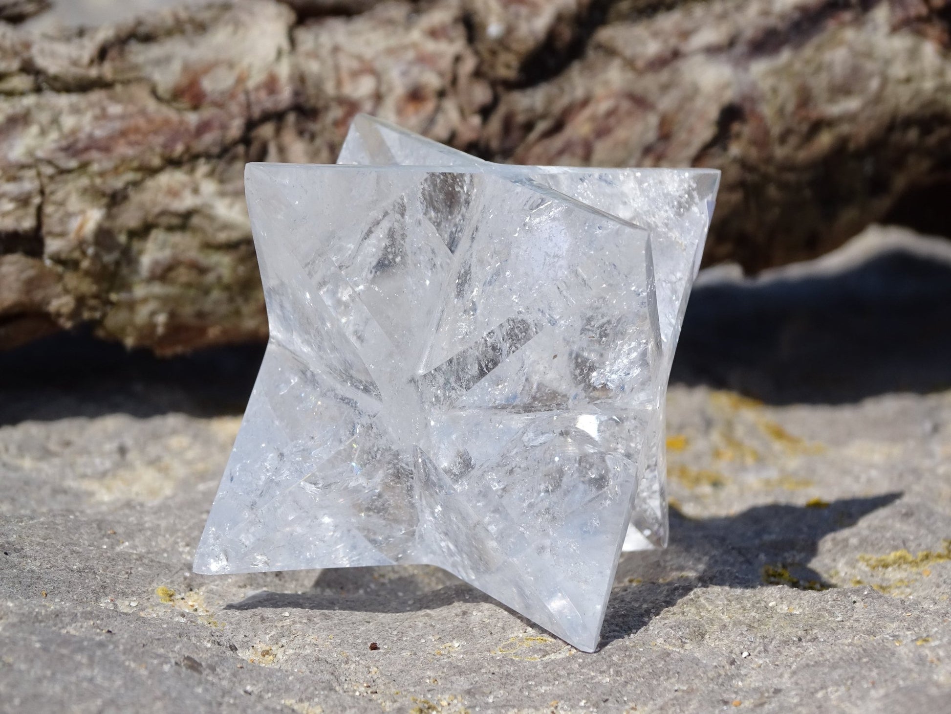 Merkaba Cristal de Roche - Pierres de soin - Colibri Minéraux et Bien-être