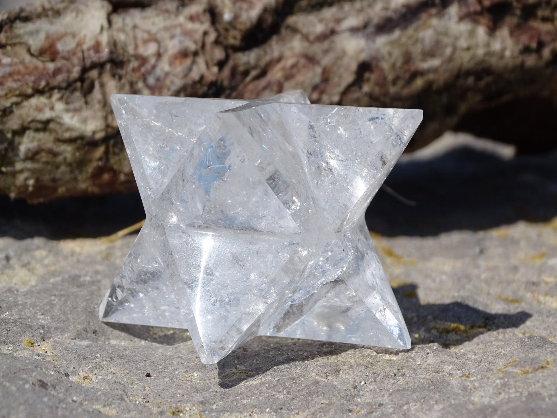 Merkaba Cristal de Roche - Pierres de soin - Colibri Minéraux et Bien-être