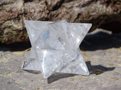 Merkaba Cristal de Roche - Pierres de soin - Colibri Minéraux et Bien-être