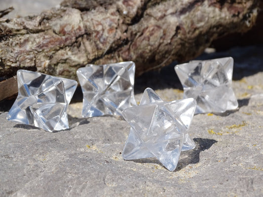 Merkaba Cristal de Roche - Pierres de soin - Colibri Minéraux et Bien-être