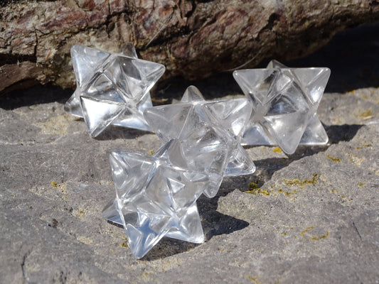 Merkaba Cristal de Roche - Pierres de soin - Colibri Minéraux et Bien-être