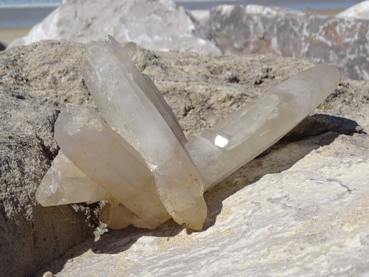 Quartz Cristal de Roche Amas Brut - Cristaux - Colibri Minéraux et Bien-être