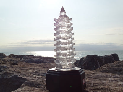 Sculpture Pagode Quartz Cristal de Roche - Cristaux - Colibri Minéraux et Bien-être