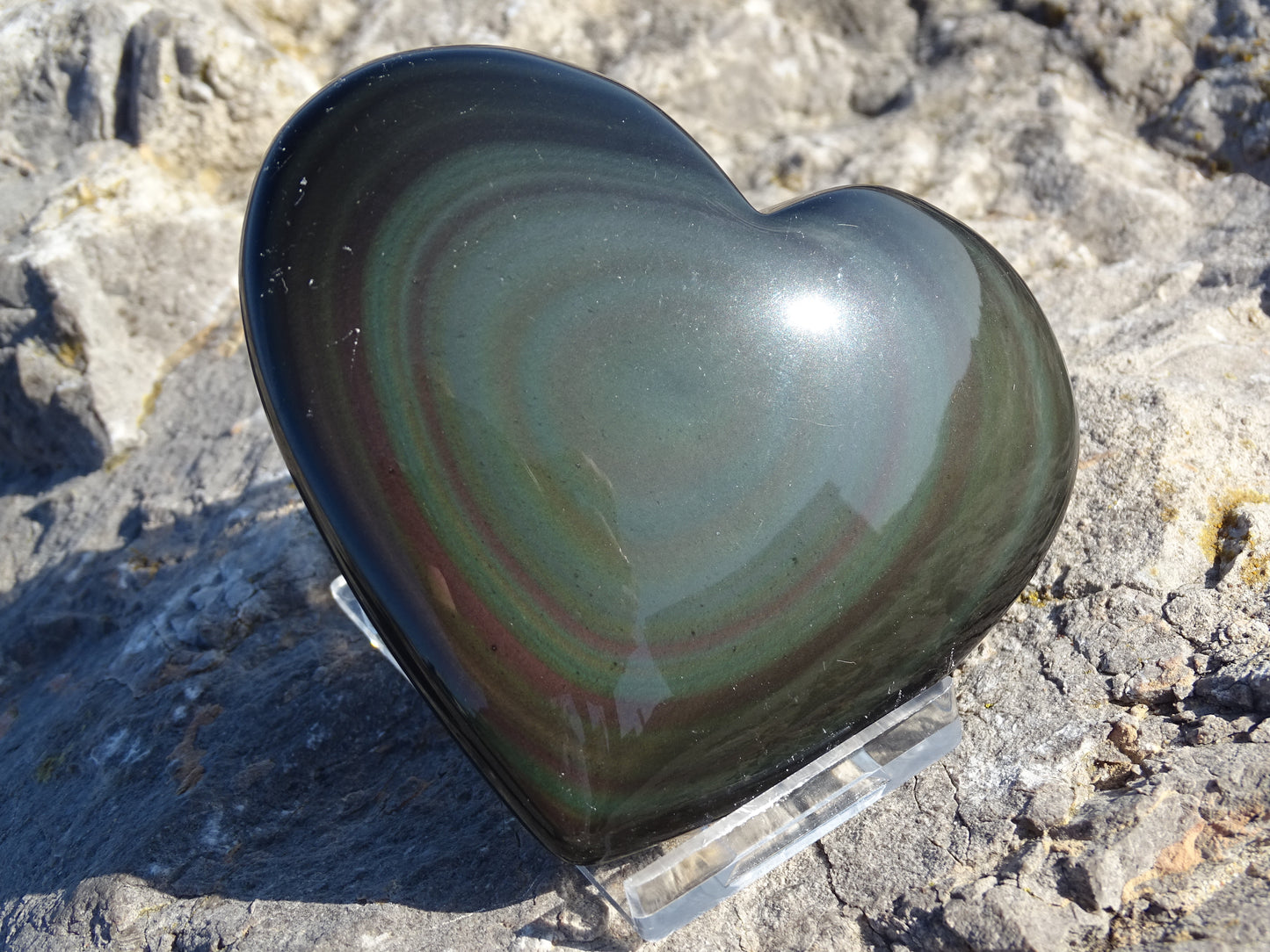 Rainbow Obsidian Heavenly Eye Heart