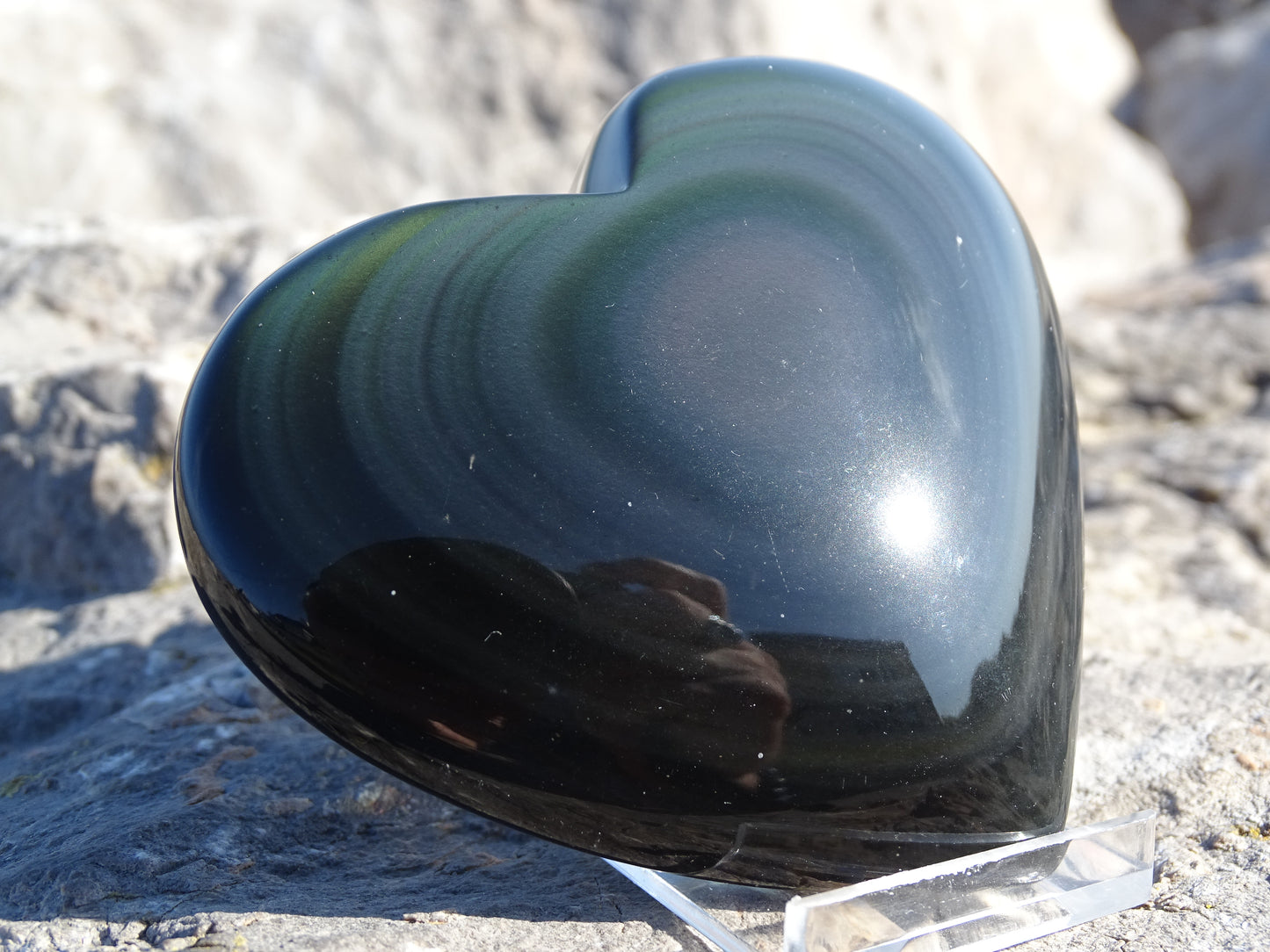 Rainbow Obsidian Heavenly Eye Heart