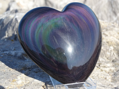 Obsidienne Arc en Ciel Oeil Céleste Coeur
