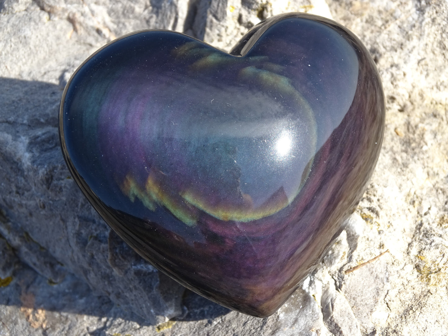 Rainbow Obsidian Heavenly Eye Heart