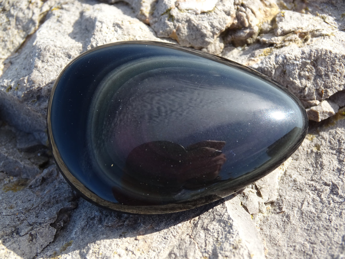 Rainbow Obsidian Celestial Eye Pebble
