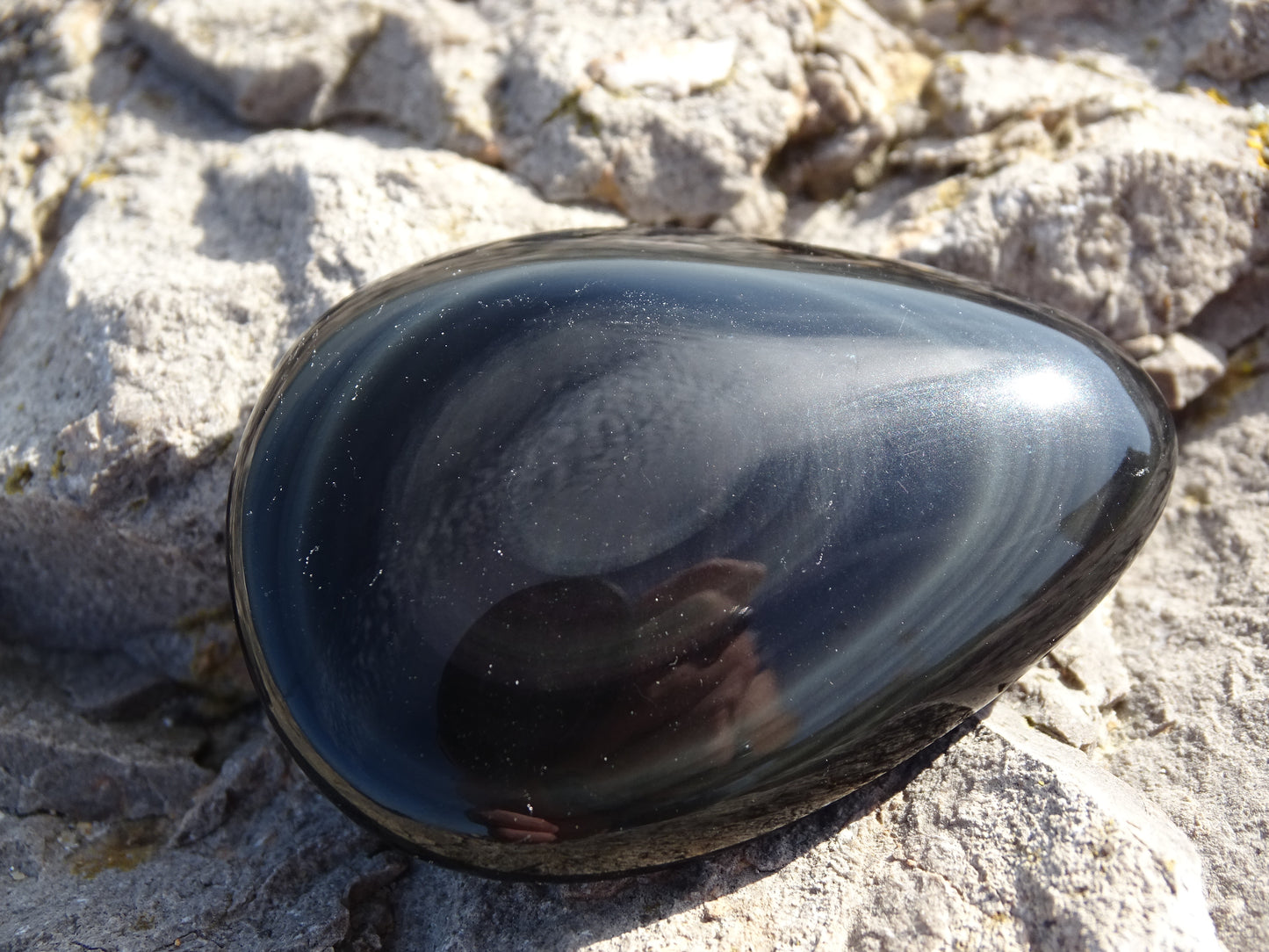 Rainbow Obsidian Celestial Eye Pebble