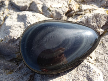 Rainbow Obsidian Celestial Eye Pebble