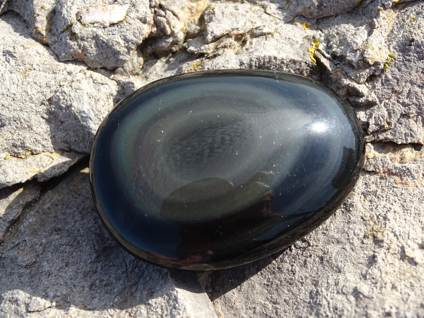 Rainbow Obsidian Celestial Eye Pebble