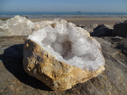 Géode Quartz Cristal de Roche