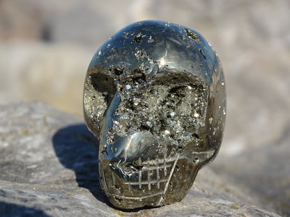 Crâne en Pyrite