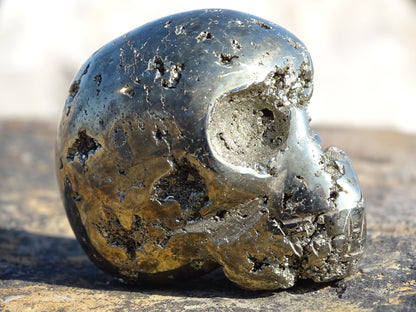 Crâne en Pyrite