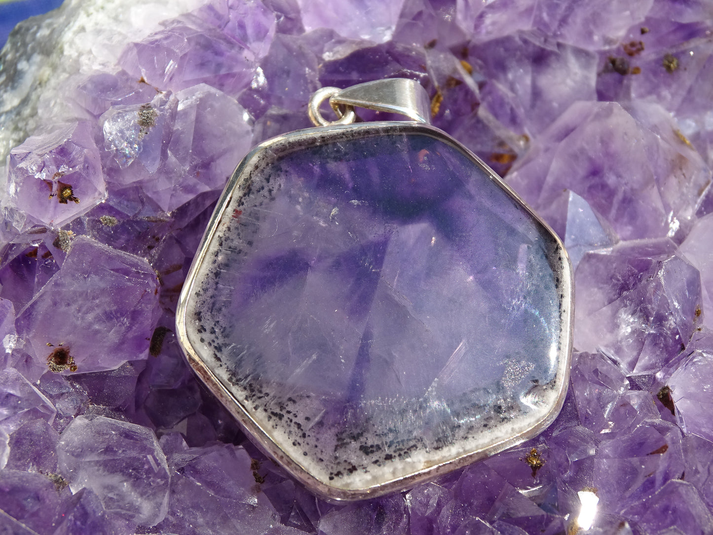 Pendentif Améthyste Trapiche Argent 925