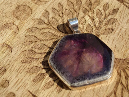 Pendentif Améthyste Trapiche Argent 925