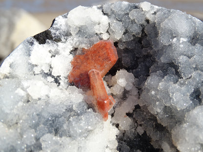 Calcédoine d'Inde et Heulandite