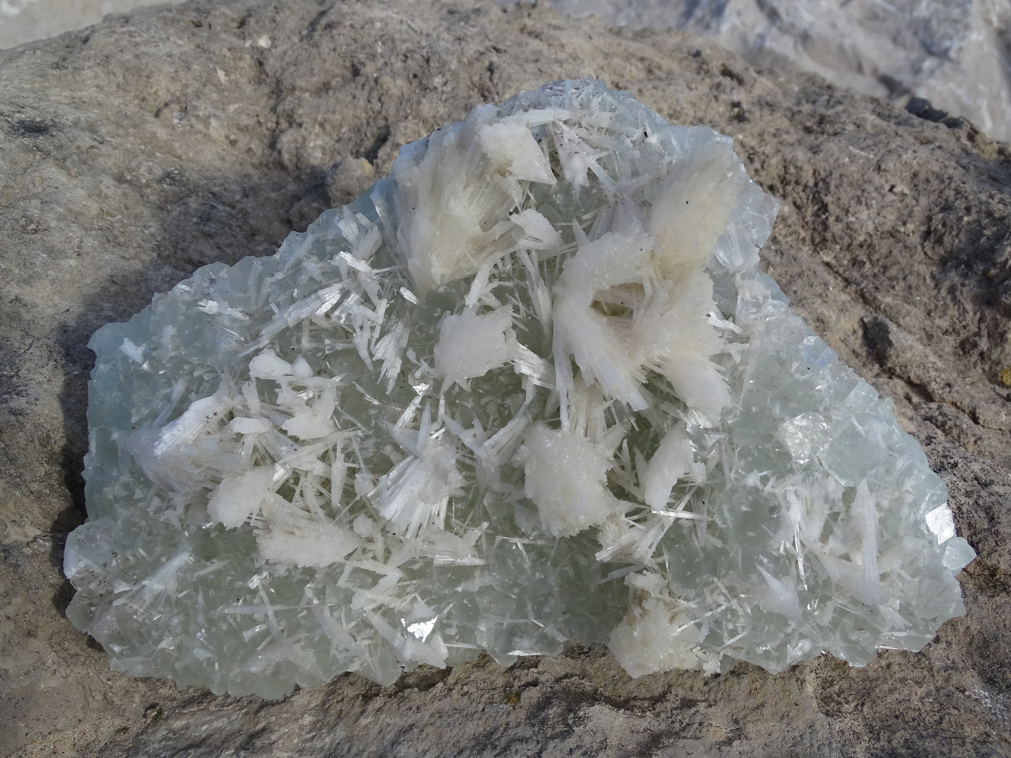 Apophyllite Verte et Scolécite