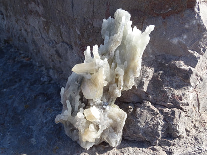 Calcédoine d'Inde et Stilbite orange