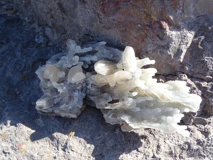 Calcédoine d'Inde et Stilbite orange