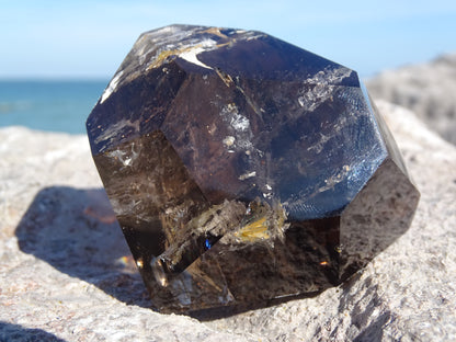 Faceted Rutilated Smoky Quartz