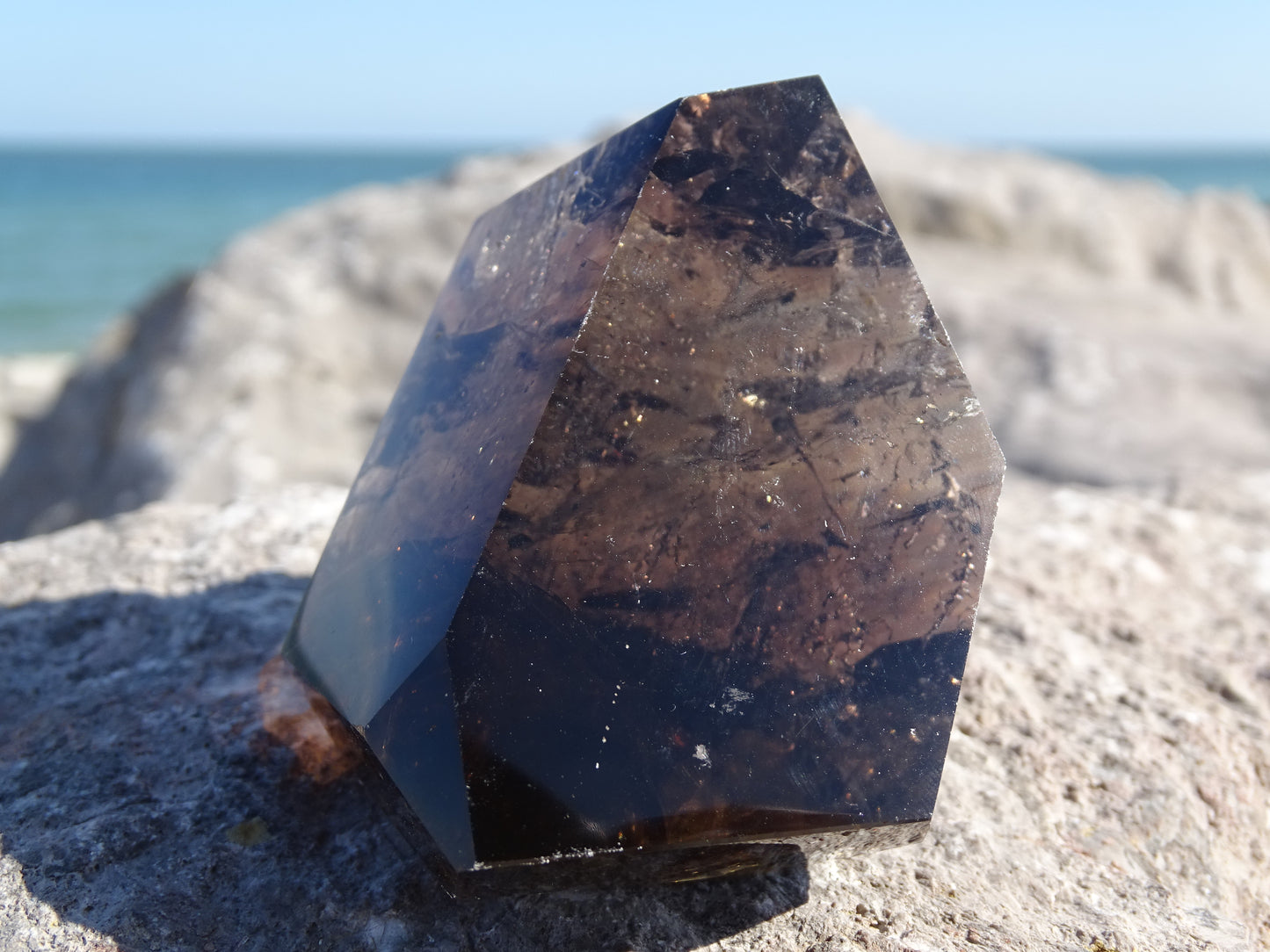 Faceted Rutilated Smoky Quartz