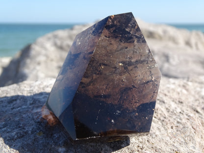 Faceted Rutilated Smoky Quartz