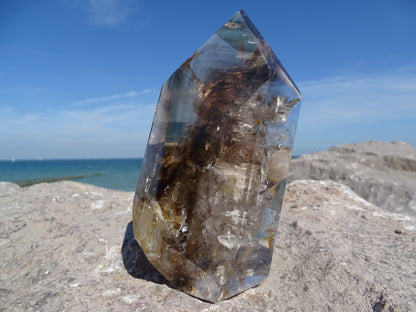 Faceted Rutilated Smoky Quartz