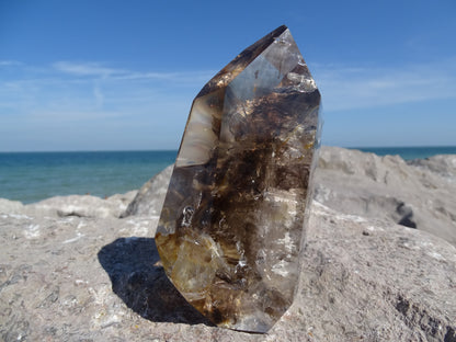 Faceted Rutilated Smoky Quartz