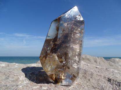 Faceted Rutilated Smoky Quartz