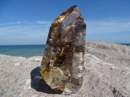 Faceted Rutilated Smoky Quartz