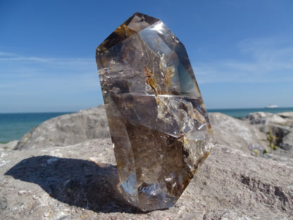 Faceted Rutilated Smoky Quartz