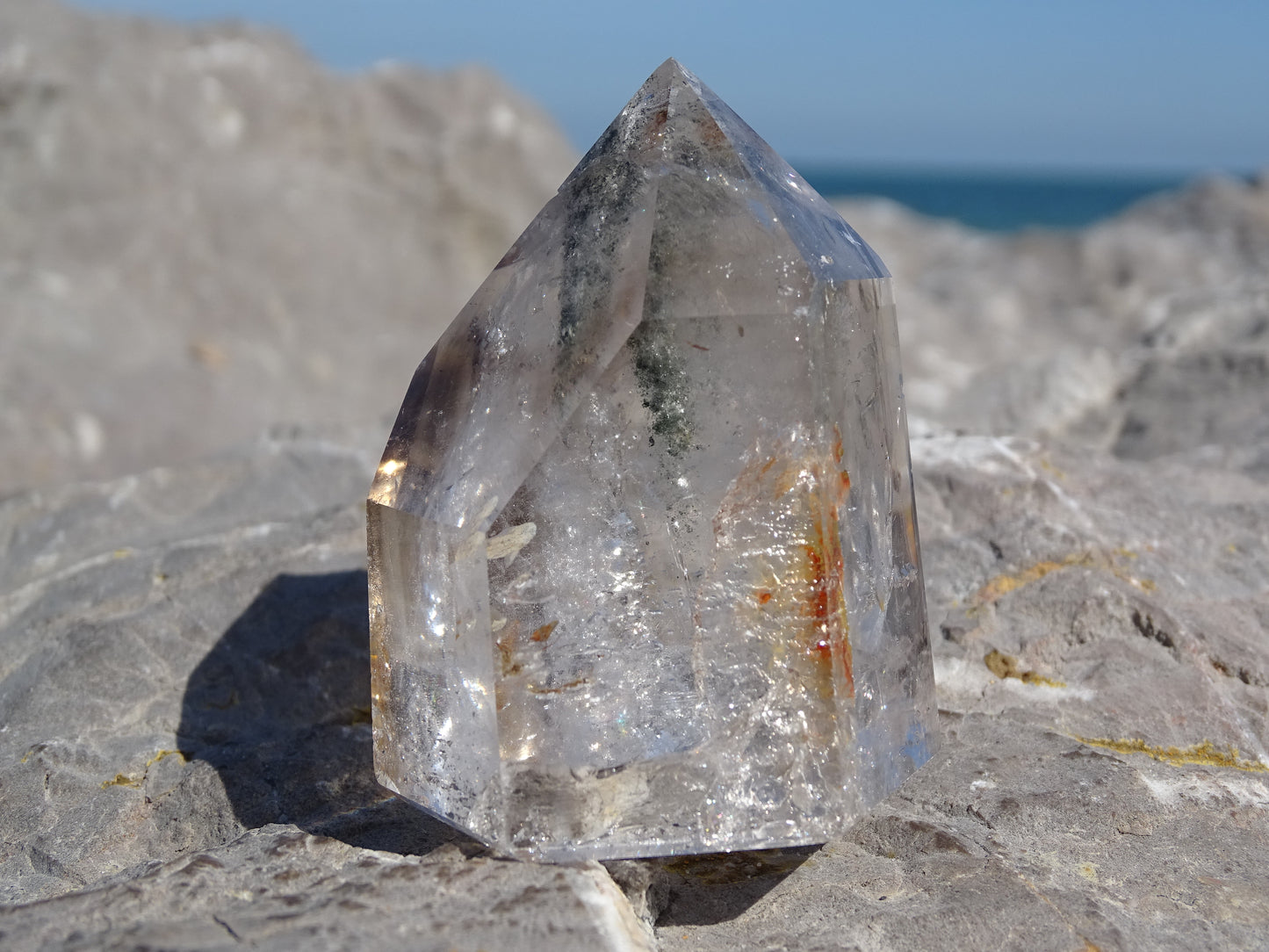 Rock Crystal Quartz Skull